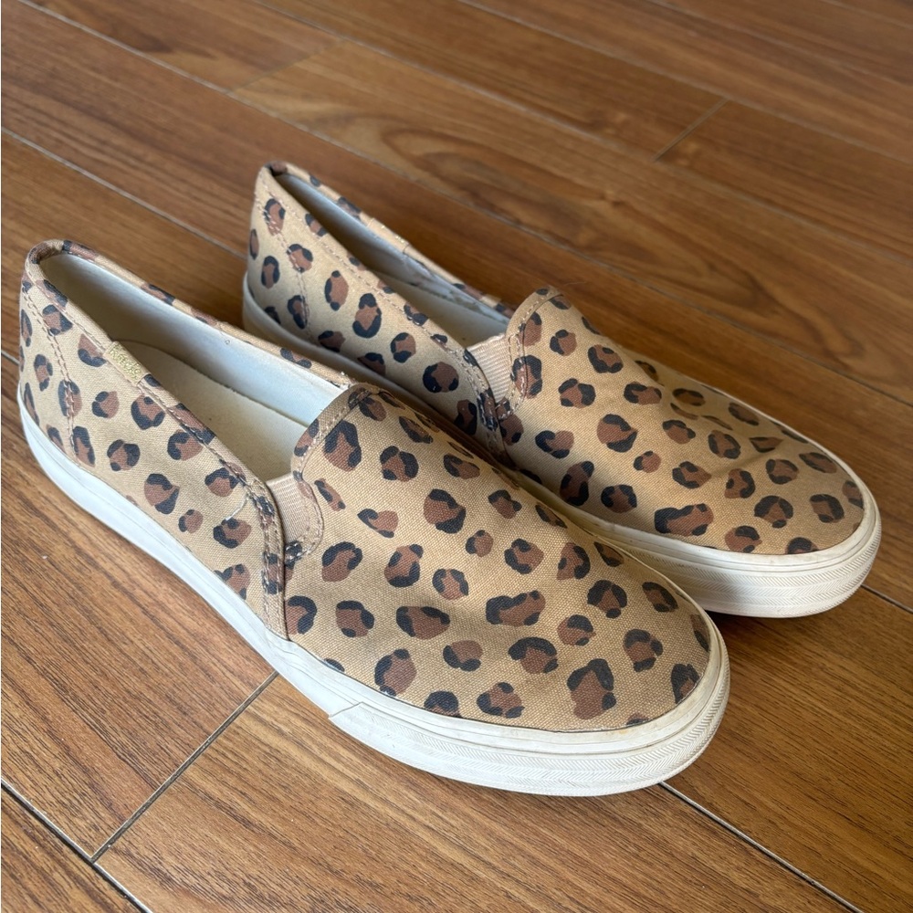 Leopard Print Slip-On Keds